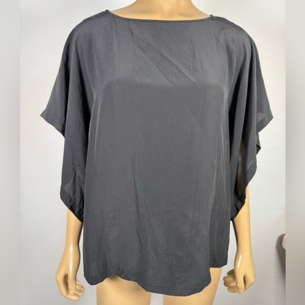 Eileen Fisher Women’s Size Extra Small XS 100% Silk Poncho Blouse